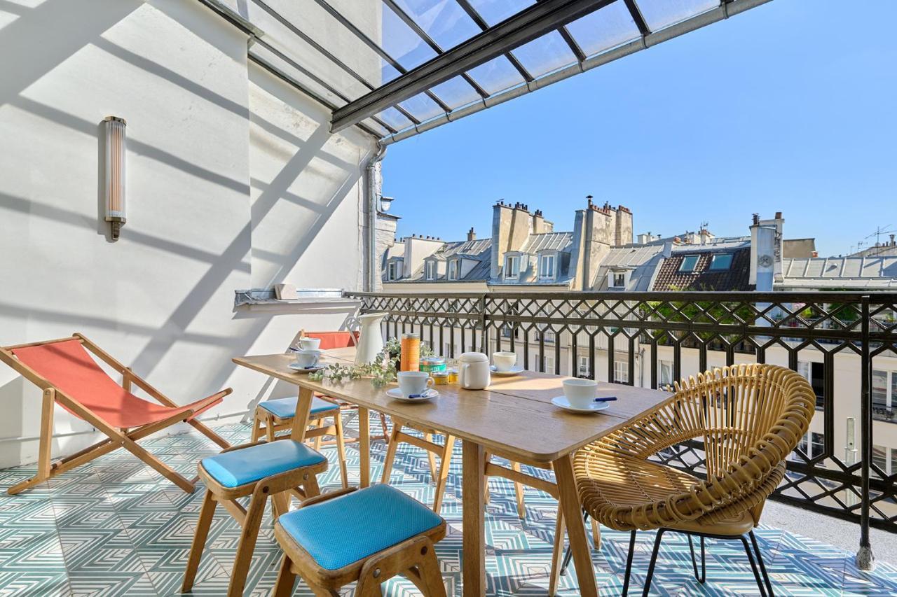 Apartment Center Of Paris With Terrace By Studio Prestige Eksteriør bilde
