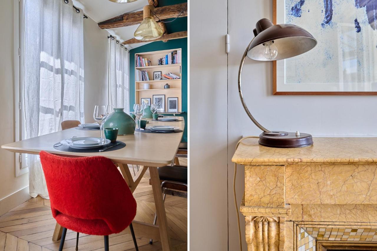 Apartment Center Of Paris With Terrace By Studio Prestige Eksteriør bilde