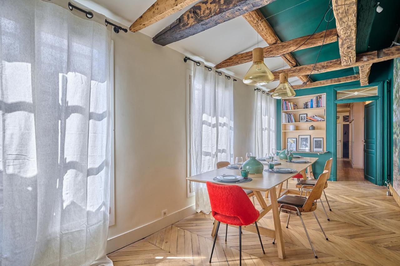 Apartment Center Of Paris With Terrace By Studio Prestige Eksteriør bilde