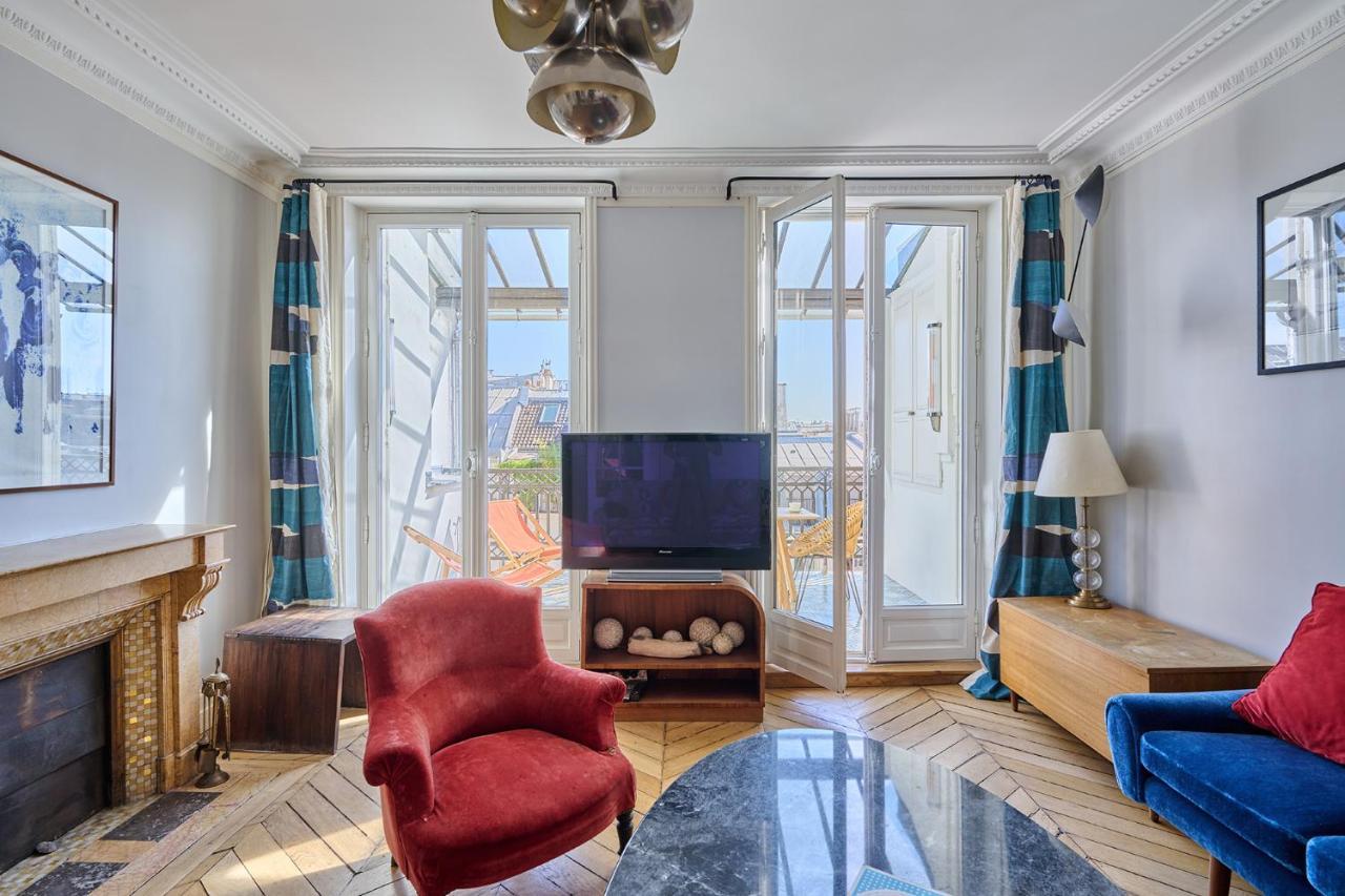 Apartment Center Of Paris With Terrace By Studio Prestige Eksteriør bilde