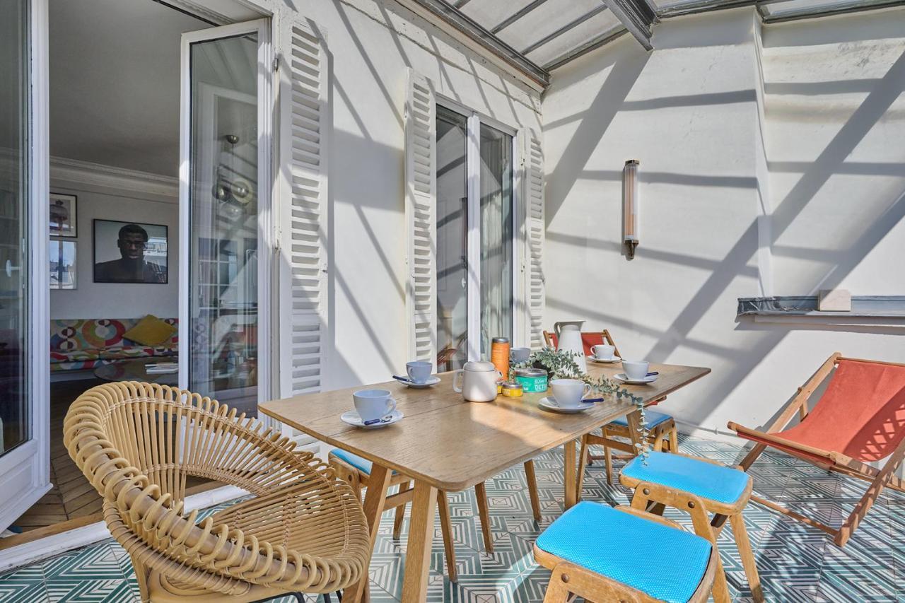 Apartment Center Of Paris With Terrace By Studio Prestige Eksteriør bilde